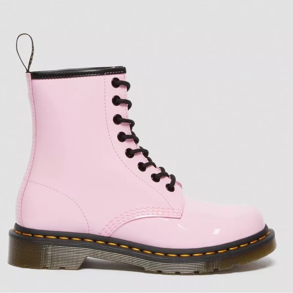 1460 WOMEN'S PATENT LEATHER LACE UP BOOTS - Picture 4 of 6